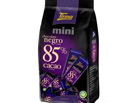 Tirma Chocolate Negro 85% Cacao en Formato Mini | Mini Tabletas de Chocolate Negro sin Gluten | Barritas Veganas de Chocolate Negro | Chocolatinas Individuales para Café | 18 unidades, 180 g en total (Cad: 31 08 2023) Online Hot Sale